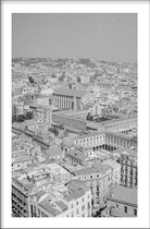 Walljar - View Naples '64 - Zwart wit poster