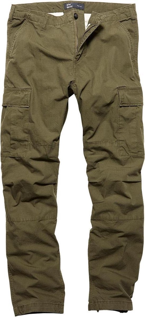 Vintage Industries Tyrone BDU ripstop pants Dark Olijf