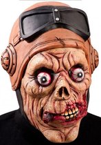 Carnival Toys Verkleedmasker Zombiepiloot Latex bruin One-size
