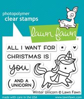 Winter Unicorn Clear Stamps (LF1218)