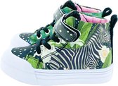 Go Bananas Magic Zebra sneakers groen - Maat 33