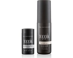 Toppik Hair Fibers Probeerset Wit - Toppik hair fibers 3 gram + 50 ml Fiberhold Spray - Handig voor op reis