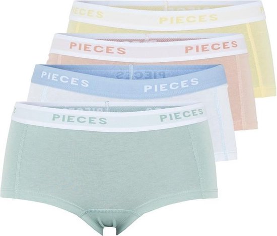 Pieces 4-Pack Dames shorts - Solid - XL.