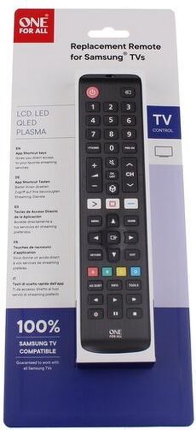 One For All URC4910 afstandsbediening Samsung TV | bol.com