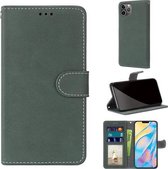 Retro Frosted Horizontale Flip PU Leren Case met Houder & Kaartsleuven & Portemonnee & Fotolijst Voor iPhone 13 Pro Max (Groen)
