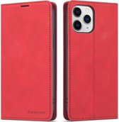 Forwenw Dream Series Magnetic Oil Edge Horizontal Flip Leather Case met houder & kaartsleuf & fotolijst & portemonnee voor iPhone 13 (rood)