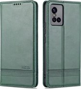 Voor vivo S10 Pro AZNS Magnetische Kalf Textuur Horizontale Flip Leather Case met Kaartsleuven & Houder & Portemonnee (Donkergroen)