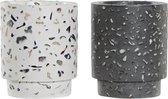 Kaars DKD Home Decor Modern (2 pcs) (9.5 x 9.5 x 11.4 cm)