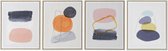 Schilderij DKD Home Decor Abstract (4 pcs) (40 x 2.5 x 50 cm)