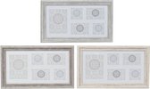 Fotolijsten DKD Home Decor Kristal polyestyreen Traditioneel (3 pcs) (56 x 2 x 33 cm)