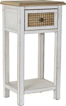 Bijzettafel DKD Home Decor Wit Spar (40.5 x 30.5 x 76.5 cm)