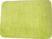 MSV Badkamerkleedje/badmat tapijt - voor op de vloer - appelgroen - 50 x 70 cm - Microfibre
