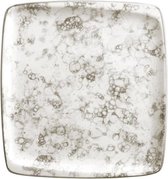 Platt tallrik Porselein Wit/Bruin (27,3 x 25,3 x 2 cm)