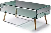 Hoofdtafel Beach Gebogen Glas (110 x 55 x 45 cm)