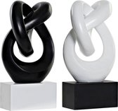 Decoratieve figuren DKD Home Decor Modern Abstract Hars (2 pcs) (15 x 14 x 25 cm)