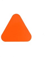 Haaientanden (20 stuks) - Oranje 100 x 91 mm Anti-slip-vloersticker