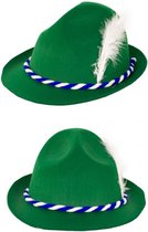 Tiroler hoed groen jagershoedje Oktoberfest hoedje Tirol bierfeest