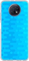 Smartphonebooster Telefoonhoesje - Back Cover - Geschikt Voor Xiaomi Redmi Note 9T - Blue En Blue