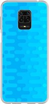 Smartphonebooster Telefoonhoesje - Back Cover - Geschikt Voor Xiaomi Redmi Note 9 Pro - Blue En Blue