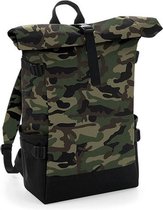 Block Roll-Top Backpack Maat 28 x 48 x 15 cm (Jungle Camo)