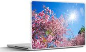 Laptop sticker - 12.3 inch - Sakura - Bloemen - Roze - 30x22cm - Laptopstickers - Laptop skin - Cover