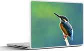 Laptop sticker - 15.6 inch - IJsvogel - Takken - Blauw - 36x27,5cm - Laptopstickers - Laptop skin - Cover