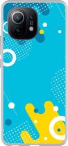 Smartphonebooster Telefoonhoesje - Back Cover - Geschikt Voor Xiaomi Mi 11 - Blue En Blue