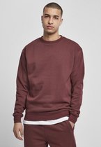 Urban Classics - Basic Crew Sweater/trui - M - Bordeaux rood