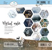 Papierblok - Wit - Mystical Winter - 30,5x30,5 cm - 190 grams - Elizabeth Craft Designs - 13 vellen