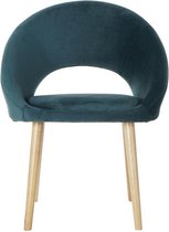 Stoel DKD Home Decor Groen Polyester Berken (63 x 53 x 83 cm)