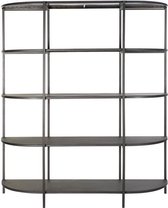 Planken DKD Home Decor Zwart Metaal (155 x 44.5 x 180 cm)