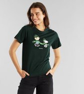 Dedicated T-shirt Mysen Snoopy Double Scarf - T-shirt - Donkergroen - M