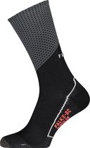 FALKE BC Impulse unisex fietssokken - zwart-wit (black) -  Maat: 42-43
