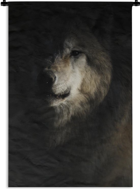 Tapisserie - Loup - Clair - Foncé - 90x135 cm - Tapisserie