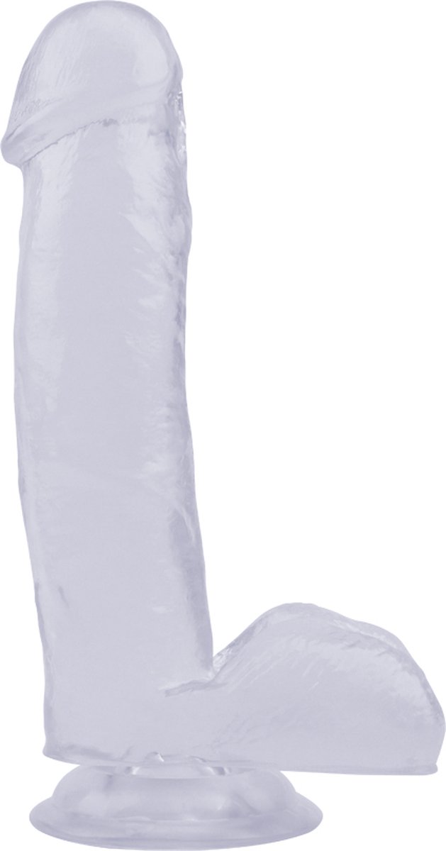 Goedkoopste Dildo met zuignap 17,5 cm - transparant