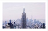 Walljar - New York - Manhattan - Muurdecoratie - Poster met lijst