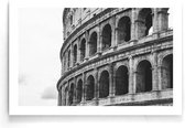 Walljar - Het Colloseum - Zwart wit poster