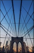 Walljar - New York - Brooklyn Bridge III - Muurdecoratie - Poster