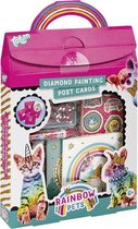 Totum Diamond Painting kaarten met dieren -Rainbow Pets 800+ Steentjes incl. enveloppen