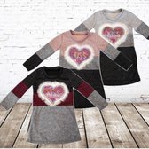 omkeerbare pailletten jurk -s&C-98/104-Kinderjurken