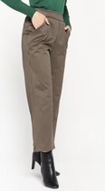 LOLALIZA Wijde klassieke broek - Camel - Maat 34