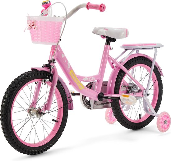 Raaks Coco 14 inch meisjesfiets voorrekje