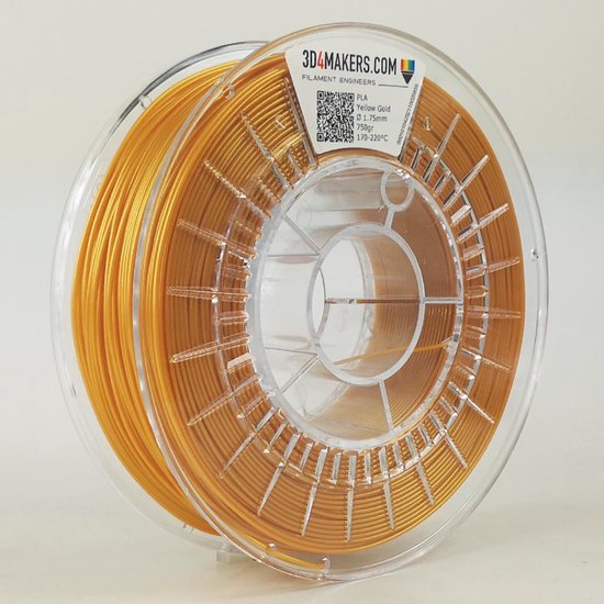 3D4Makers - PLA Filament - Yellow Gold (Pantone 466 C) - 1.75mm - 750 gram