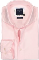 Profuomo Slim Fit  overhemd - roze Oxford soft - strijkvrij - Boordmaat: 40