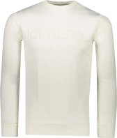 Iceberg Heren Logo Sweater Ecru maat L