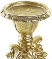 Kandelaars - chandelier resin 9x9x29 golden - goud