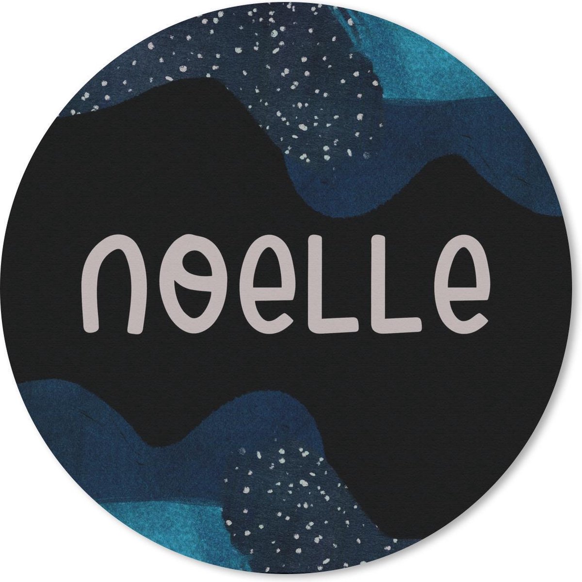 Muismat rond 40x40 cm - Mousepad Noelle - Pastel - Meisje - Ronde muismatten