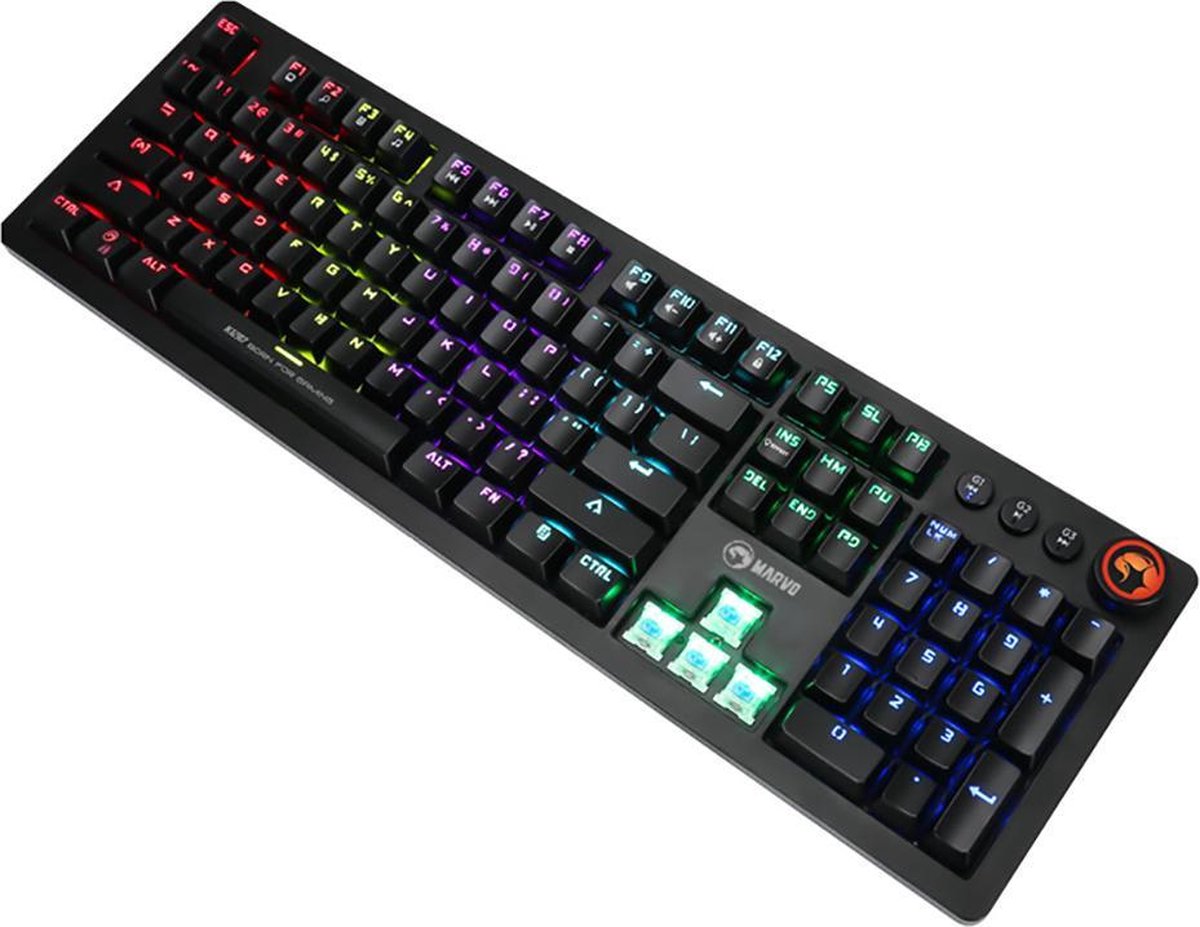 AULA F2058 Clavier mécanique de jeu punk RGB - WikiwandBlue Switch - 108  touches de