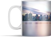 Mok - Reflectie van het stadscentrum van New York in het water - 350 ml - Beker