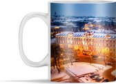 Mok - Litouwse van Vilnius 's nachts - 350 ml - Beker